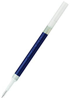 Pentel - Recambio Energel retráctil con punta de bola. Escritura en color azul oscuro - Pack de 12