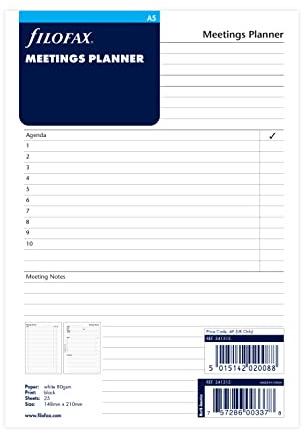 Filofax A5 Meetings Planner