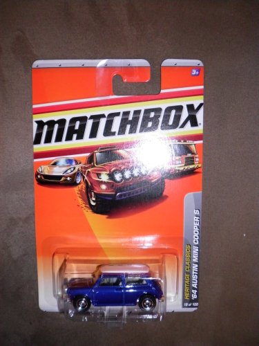2010 Matchbox Heritage Classics 19 of 100 Dark Blue '64 Austin Mini Cooper S