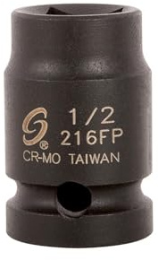 SUNEX TOOLS 216fp 1/2-Inch Drive 1/2-Inch Female Pipe Plug Socket