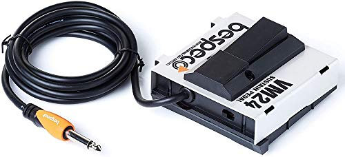 Bespeco VM24 Fußschalter Sustain Pedal, 1-Weg, AUF-NEIN-EIN, Kunststoff, Durchsteckmontage