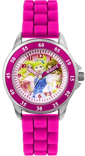 Disney Fille Montre pour Apprendre à Lire l'heure Quartz PN1078