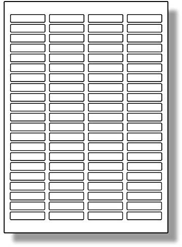 Label Planet® 84 Per Page/Sheet, 5 Sheets (420 Sticky Labels), White Blank Matt Self-Adhesive A4 Address/Price-Marker Stickers, for Laser or Inkjet Printer, UK LP84/46, 46 x 11.1 MM, Price Labelling
