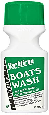 YACHTICON Boats Wash hochkonzentriertes Bootssreiniger |Bootsshampoo für Kunststoffe Teakholz, Volumen:500ml