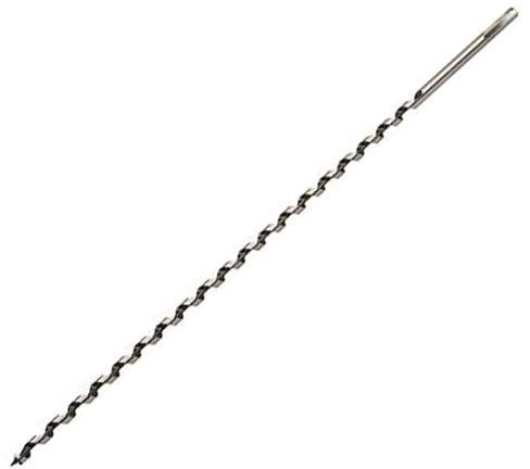 10mm x 450mm Long Hardened Steel Auger Drill Bit - Hex Shank/Shaft Woodwork Timber - Loops