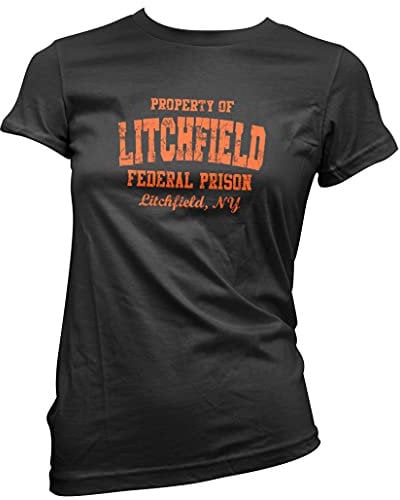 HotScamp Litchfield Federal Prison Orange Women's T-Shirt - Black 10