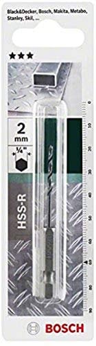 Bosch Home and Garden 2609255139 - Broca hexagonal para metal (2 mm de diámetro)
