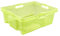 keeeper Aufbewahrungsbox mit integrierten Griffen, Größe: L, 43 x 35 x 15 cm, 16 l, Franz, Grün Transparent