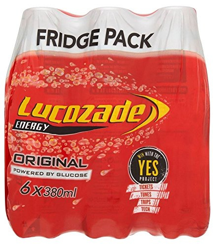 Lucozade Energy Original Drink 380ml 6 Pack x2 Case