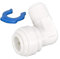 5 WINKEL Adapter Fitting gebogen 1/4 Zoll x 1/4 Schlauchanschluss (6mm) als Anschlussstück Wasserfilter Osmose Anlage Kühlschrank