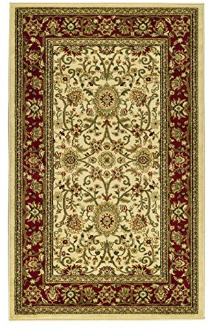 SAFAVIEH Lyndhurst Area Rug 3'3x5'3, Ivory & Red LNH212K