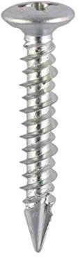 TIMco 104y Passivation PVC fenêtre Vis à tête fraisée – Jaune (boîte de 1000), 109Z