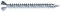 Jet-Fast 105S4TX40 Original Universalschrauben Senkkopf, Vollgewinde, Torx Antrieb, Blau verzinkt, 4,0 x 40 mm-200 Stück