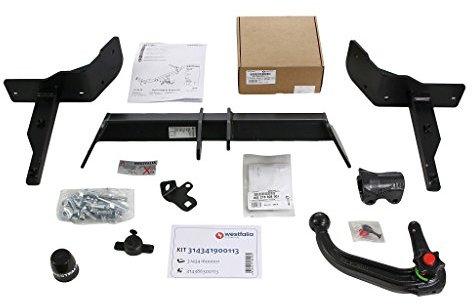 Westfalia Abnehmbare Anhängerkupplung für Opel Insignia Limousine (BJ 11/2008-05/2017) - im Set mit 13-pol. fzg.-spez. Westfalia Elektrosatz