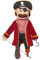 Pirat Kids Full Body Puppets Toys, 25 x 12 x 10 cm (in.) by Silly Puppets