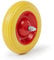 Wiltec Ruota anti-foratura piena 3,5-8, max 130 kg, in poliuretano e acciaio, per carrelli, carriole