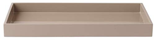 Feines Lack-Tablett | blue indigo | schmall und lang | L 38 B 19 H 3,5 (fawn) für Küche, Wohnzimmer, Büro und Sideboard