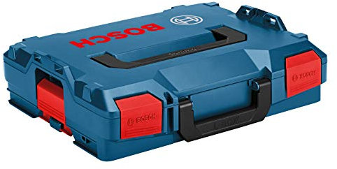 BOSCH L-BOXX-1 11,4 cm x 35,6 cm x 44,1 cm Stapelbarer Werkzeug-Aufbewahrungskoffer, Blau