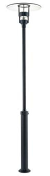 Konstsmide Freija Standleuchte B: 48 cm T: 48 cm H: 232 cm, 1 x 60 W, IP44 lackiertes Aluminium, schwarz 524-750