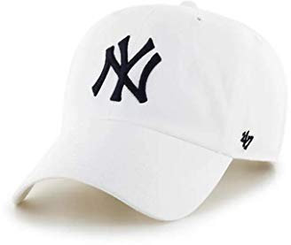 '47 MLB New York Yankees Herren Brand Clean Up Cap, weiß, Einheitsgröße