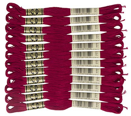 DMC 6-Strand Embroidery Cotton Floss, Very Dark Raspberry