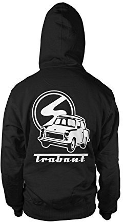 uglyshirt89 Trabant Kapuzenpullover | DDR | Osten | Männer | Herren | Simson | Zwickau | Oldtimer | Trabi | Schwalbe | IFA | Wartburg | Fun | M2 FB (XL)