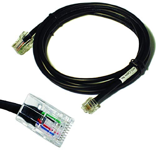 APG Cash Drawer CD-101A - Cable de Impresora (1,5 m, RJ-12, Male Connector/Male Connector, Negro, Bematech: MP4200, LR2000 Bixolon: STP-103, SRP-100/200/250/270/275/300/350/350plus/370/500.)