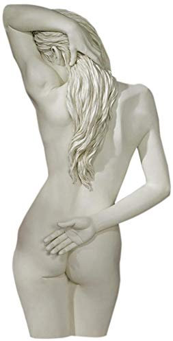 Design Toscano Sweet Surrender Woman Wall Decor Sculpture, Polyresin, Antique Stone, 68.5 cm