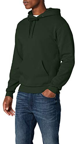 Fruit of the Loom 62-208-0 Men's Classic Hooded Sweatshirt, Bottle Green,Medium