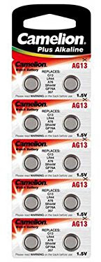 CAMELION Lot de 5 Packs de 10 piles Alkaline AG13