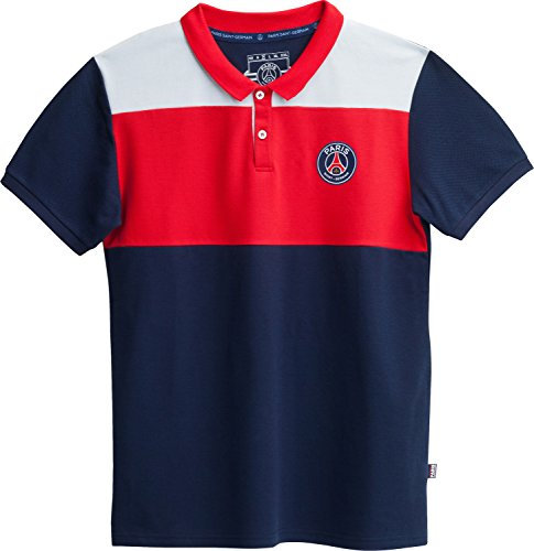 Paris Saint-Germain Herren-Poloshirt, offizielle Kollektion, Erwachsenengröße M blau
