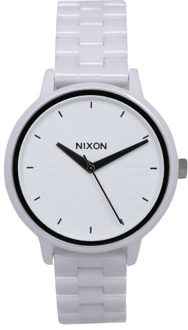 Nixon Damen-Armbanduhr The Ceramic Kensington White Analog Quarz Keramik A261100-00