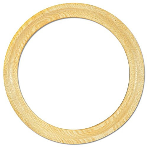 Rundrahmen, Esche Massivholz, d=10 cm, mit Glas u. Rückwand, Bilderrahmen rund