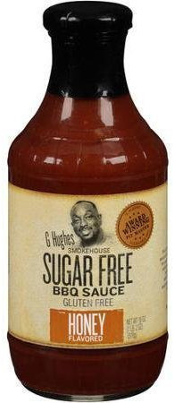 G Hughes Smokehouse Sugar Free BBQ Sauce, Honey 18 Oz (Pack of 1) by G Hughes