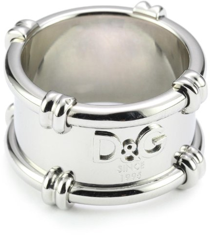 Kenneth Cole D & G Unisex ID und G Edelstahl Logo in Relief Ring Größe 10,25