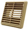 Kair Beige Louvred Wall Vent Grille 155mm External Dimension with 110mm x 54mm Rectangular Rear Spigot