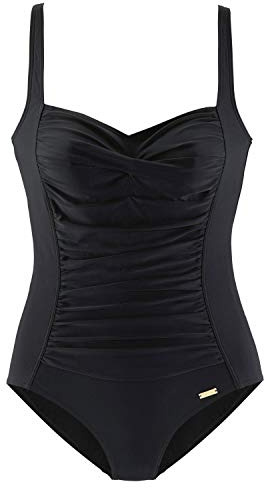 Lascana Damen Badeanzug | Raffung, Softcups, Verstellbare Träger