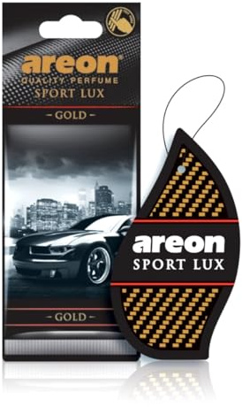 AREON Lufterfrischer Sport Lux GOLD Autoduft für Auto und Zuhause (Sport LUX Gold 1 Stück)