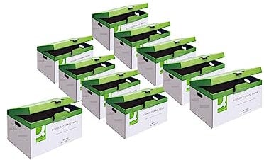 Q-Connect Business Storage Trunk Box W374xD540xH245mm White (Pack of 10)