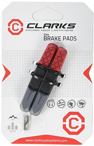 Clarks Hybrid V-Brake Pads MTB-Ersatz Triple Compound Insert, Schwarz, 72 mm