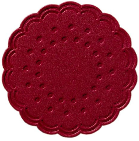 Duni Untersetzer 8lagig Tissue Uni bordeaux, ø 7,5 cm, 250 Stück