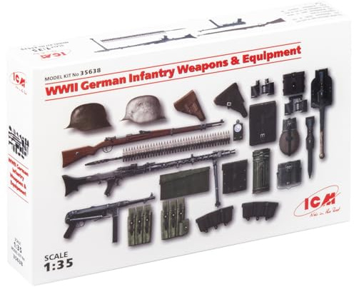 ICM ICM35638 1:35-WWII German Infantry Weapons & Equipment,black