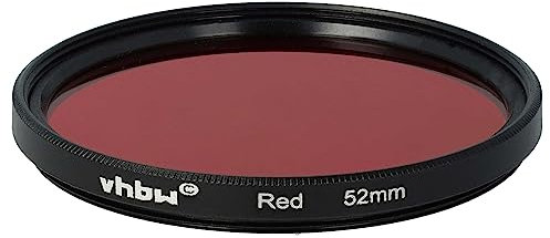 vhbw Universal Farbfilter rot für Kamera Objektive mit 52mm Filtergewinde - Rotfilter