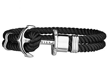 PAUL HEWITT - Kordel-Armband – Edelstahl – 19 cm – PH-PH-N-S-B-L, 19 cm, Nylon, Ohne Stein