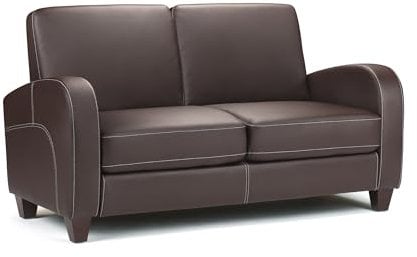 Julian Bowen Vivo 2-Sitzer-Sofa, braunes Kunstleder