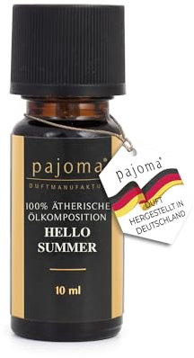 pajoma Duftöl 10 ml, Hello Summer - Golden Line | 100% naturreine Ätherische Öle für Aromatherapie/Duftlampe | Premium Qualität