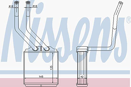 NISSENS Wärmetauscher, Innenraumheizung 71776 | Kompatibel mit: FORD TRANSIT Bus, TRANSIT Kasten, TRANSIT Pritsche/Fahrgestell, TRANSIT Pritsche/Fahrgestell