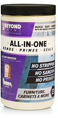 BEYOND PAINT - Pintura de acabado todo en uno para muebles, armarios y más, cuarto de galón de color blanco brillante