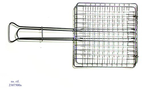 Filtex 39662 verchromter Grillrost mit Gravur 27 x 37 cm ohne Tablett 273 Küchenutensilien, Stahl, Silber