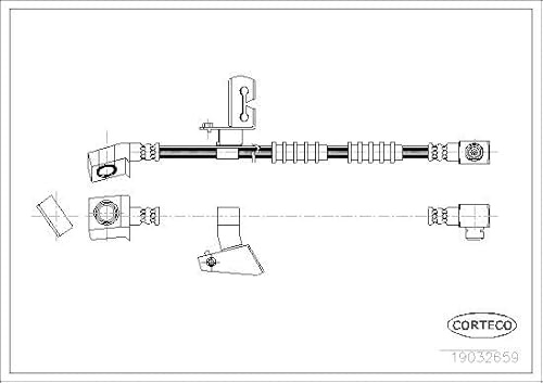 Corteco 19032659 Bremsschlauch vorne links